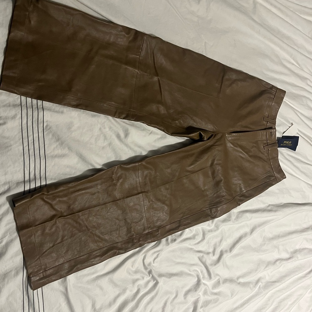 Polo Ralph Lauren Women’s Brown Leather Pants